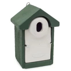 Woodstone Seville Nest Box Oval Hole Green